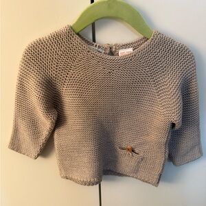 Zara Light Gray Knit Sweater